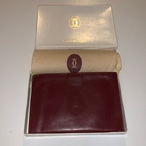 Vintage Cartier makeup bag  Or Clutch with Box and Sleeper!